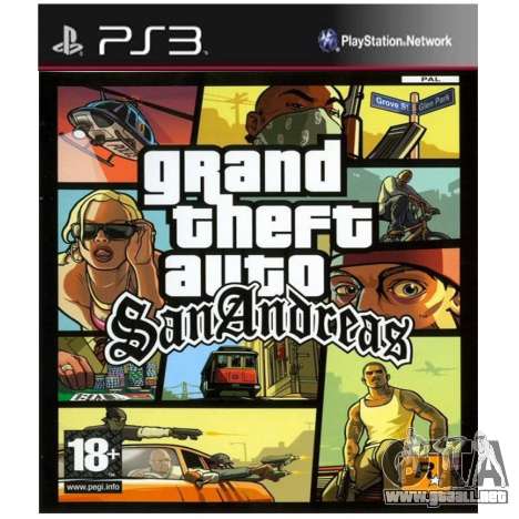 Posterior puertos de GTA SA: PS3-versión en América
