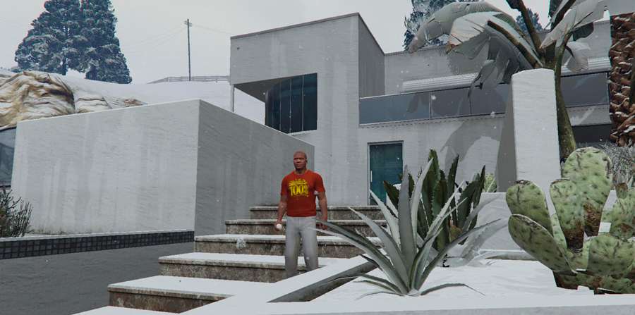 Pelea de bolas de nieve en GTA 5