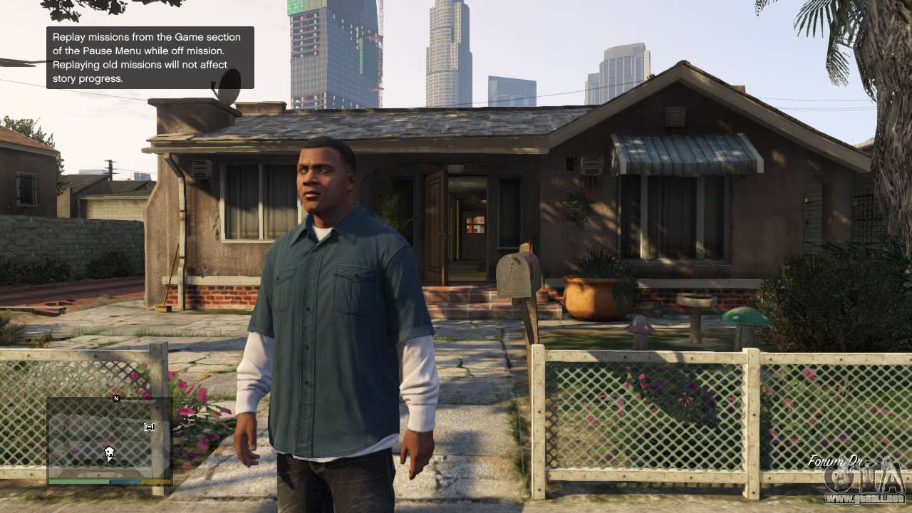 Descripción de gangster Franklin de GTA 5: ¿cuántos años tiene él, donde se  encuentra la casa en el mapa