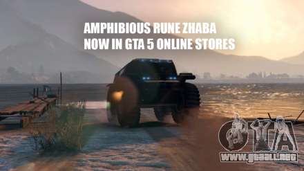 Los detalles acerca de la aparición en GTA 5 Online ATV anfibio Runa Zhaba