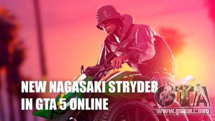 Motocicleta nueva Nagasaki Stryder, que salió a la venta en GTA 5
