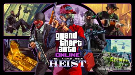 El anuncio de el robo del casino-hotel en GTA 5 Online