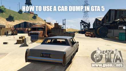 El volcado de los coches en GTA 5 cómo utilizar