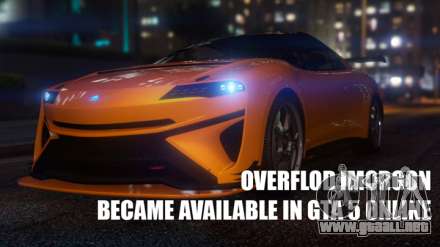En GTA 5 Online ha recibido un deporte nuevo coche eléctrico Overflod Imorgon