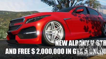 New Albany V-STR, sin precedentes en la distribución de 2000000$ y otras noticias en GTA 5 Online