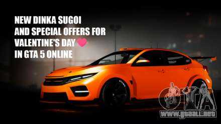 Descuentos para el Día de san Valentín y nueva Dinka Sugoi en GTA 5 Online
