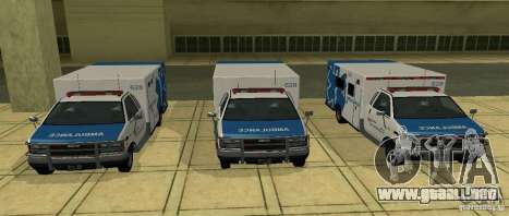 Ambulancia de GTA 4 para GTA San Andreas