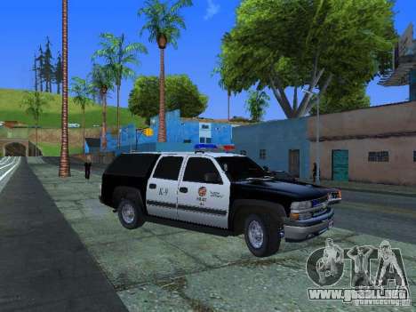 Chevrolet Suburban Los Angeles Police para GTA San Andreas