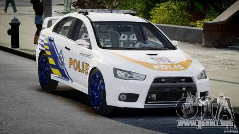 Mitsubishi Evolution X Police Car [ELS] para GTA 4