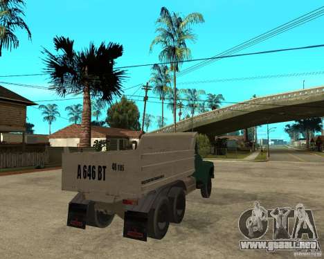 Camión ZIL 133 para GTA San Andreas