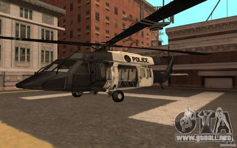 Black Hawk from BO2 para GTA San Andreas