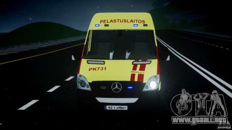 Mercedes-Benz Sprinter PK731 Ambulance [ELS] para GTA 4