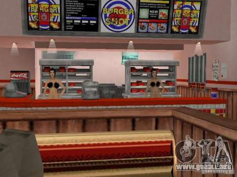 Burger Girls XXX para GTA San Andreas