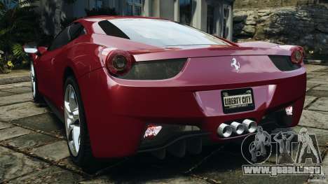 Ferrari 458 Italia 2010 v2.0 para GTA 4