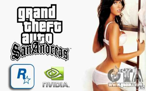 Las pantallas de arranque Megan Fox para GTA San Andreas