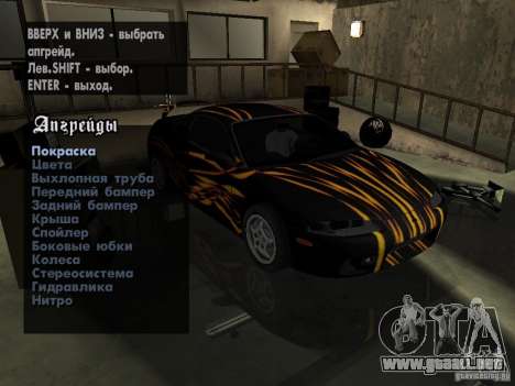 Mitsubishi Eclipse 1998 Need For Speed Carbon para GTA San Andreas