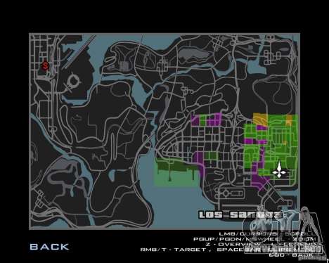 MapaLista de GTA IV para GTA San Andreas