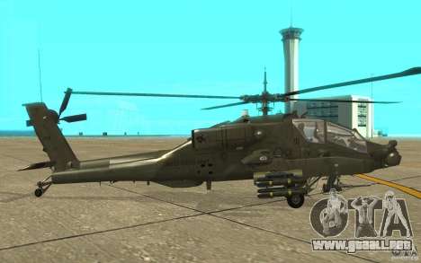 AH-64 Apache para GTA San Andreas
