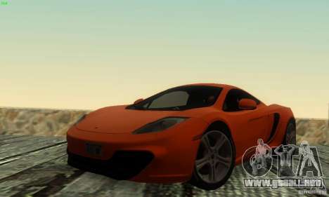 McLaren MP4-12C para GTA San Andreas