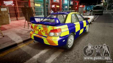 Subaru Impreza WRX Police [ELS] para GTA 4