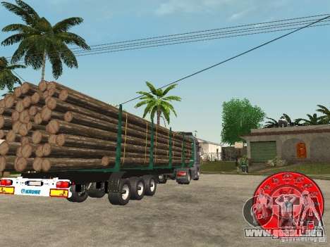 El portador de madera remolque KRONE para GTA San Andreas