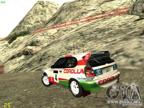 Toyota Corolla 1999 Rally Champion para GTA San Andreas
