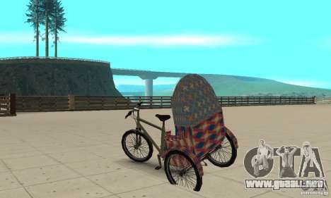 Manual Rickshaw v2 Skin5 para GTA San Andreas