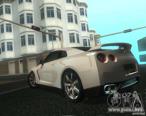 Nissan GTR R35 Spec-V 2010 Stock Wheels para GTA San Andreas