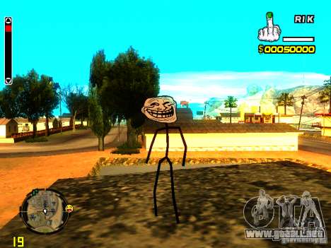 TrollFace skin para GTA San Andreas