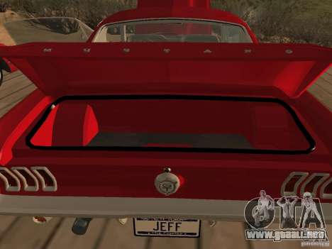 Ford Mustang 67 Custom para GTA San Andreas