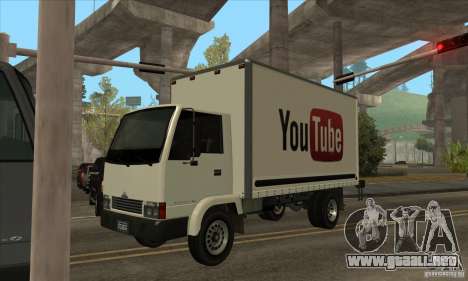 Camión con logotipo de YouTube para GTA San Andreas