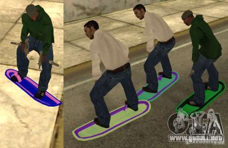 Hoverboard bttf para GTA San Andreas