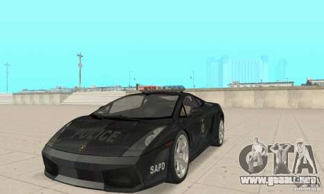 Lamborghini Gallardo Police para GTA San Andreas