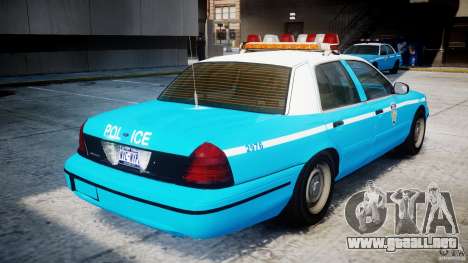 Ford Crown Victoria Classic Blue NYPD Scheme para GTA 4