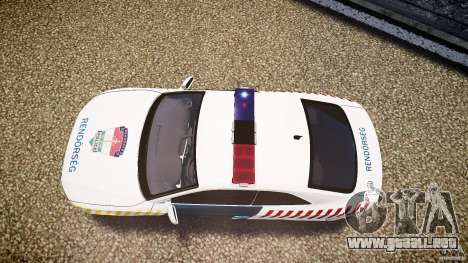 Audi S5 Hungarian Police Car white body para GTA 4