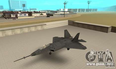 YF-22 Black para GTA San Andreas