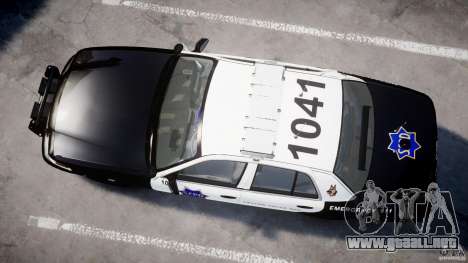 Ford Crown Victoria SFPD K9 Unit [ELS] para GTA 4