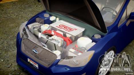 Subaru Impreza Sedan 2012 para GTA 4