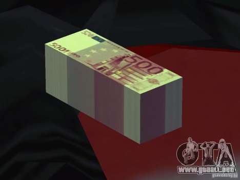 Euro money mod v 1.5 500 euros para GTA San Andreas