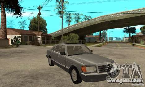 Mercedes Benz W126 560 v1.1 para GTA San Andreas