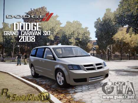 Dodge Grand Caravan SXT 2008 para GTA 4