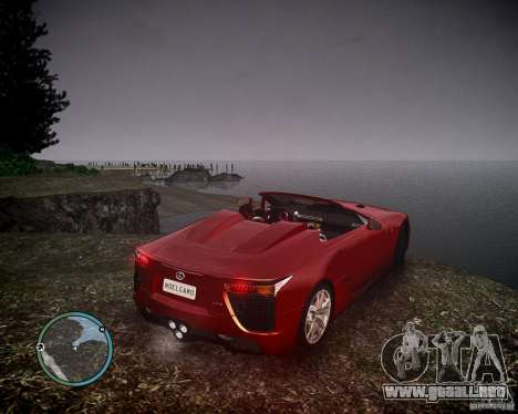 Lexus LF-A Roadster para GTA 4