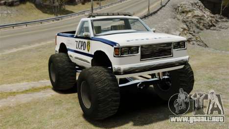 Policía Monster Truck ELS para GTA 4