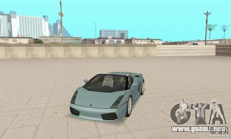 Lamborghini Gallardo Spyder para GTA San Andreas