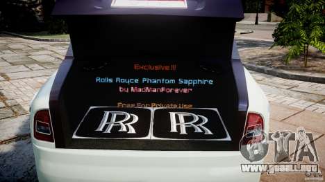 Rolls Royce Phantom Sapphire Limousine Disco para GTA 4