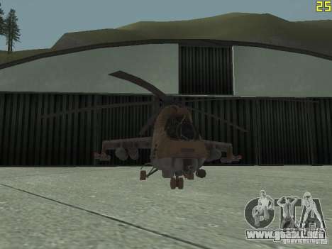 Mi-24P Desert Camo para GTA San Andreas