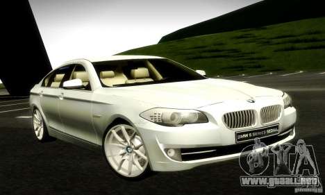 BMW 550i F10 para GTA San Andreas