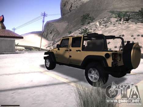 Jeep Wrangler Rubicon Unlimited 2012 para GTA San Andreas