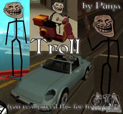 TrollFace skin para GTA San Andreas