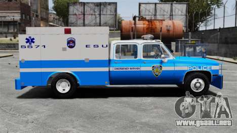 GMC C3500 NYPD ESU para GTA 4